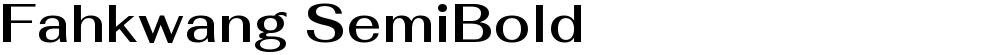 Fahkwang SemiBold