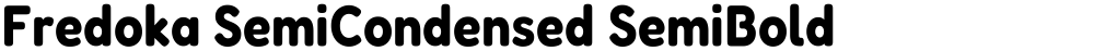 Fredoka SemiCondensed SemiBold