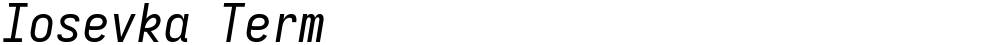 Iosevka Term