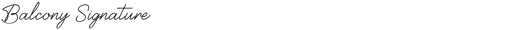 Balcony Signature