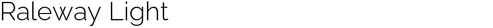 Raleway Light