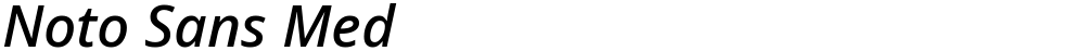 Noto Sans Med