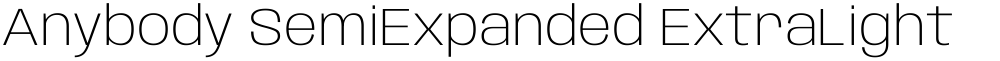 Anybody SemiExpanded ExtraLight