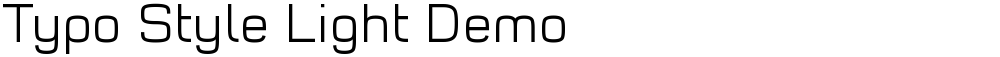 Typo Style Light Demo