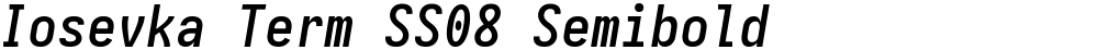 Iosevka Term SS08 Semibold