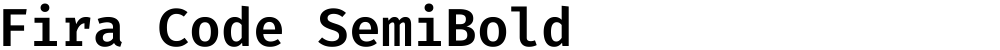 Fira Code SemiBold