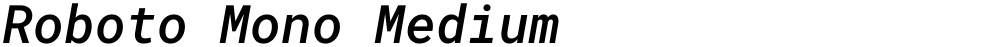 Roboto Mono Medium