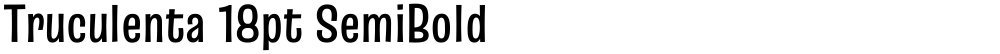 Truculenta 18pt SemiBold