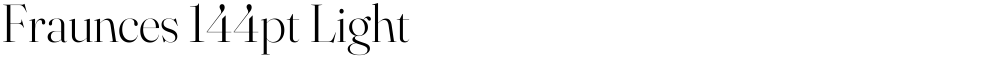 Fraunces 144pt Light