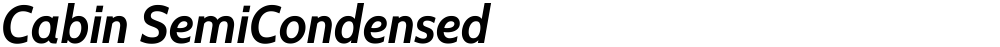 Cabin SemiCondensed
