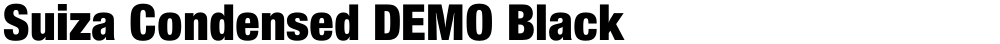 Suiza Condensed DEMO Black