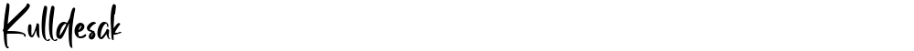 Kulldesak