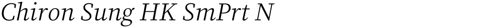 Chiron Sung HK SmPrt N