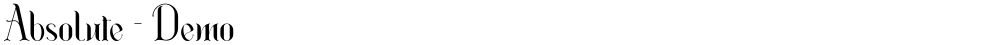 Absolute - Demo
