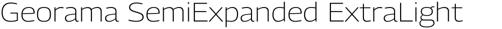 Georama SemiExpanded ExtraLight