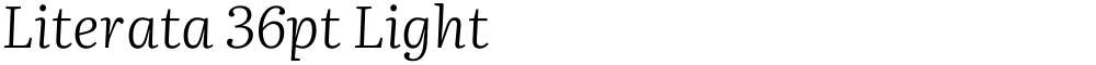 Literata 36pt Light