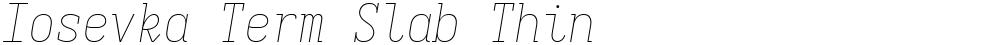 Iosevka Term Slab Thin