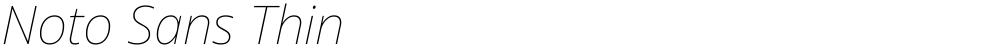 Noto Sans Thin