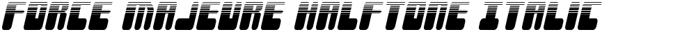 Force Majeure Halftone Italic