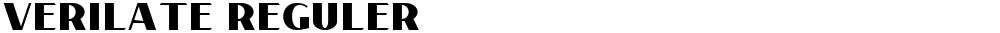 Verilate Reguler