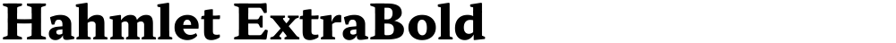 Hahmlet ExtraBold