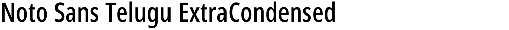 Noto Sans Telugu ExtraCondensed Medium