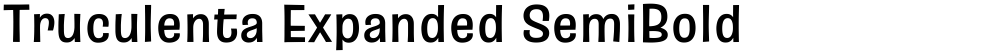 Truculenta Expanded SemiBold