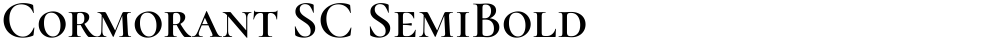 Cormorant SC SemiBold
