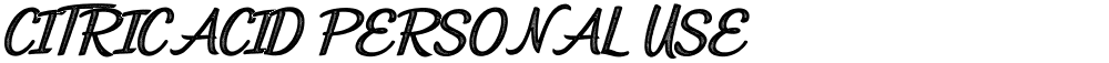 CITRICACID PERSONAL USE