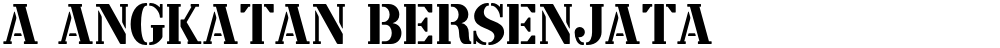 a Angkatan Bersenjata