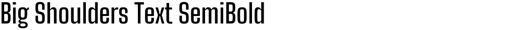 Big Shoulders Text SemiBold