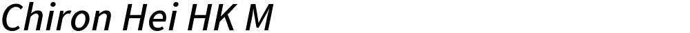 Chiron Hei HK M