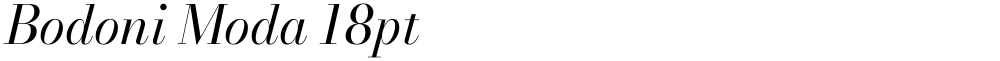 Bodoni Moda 18pt