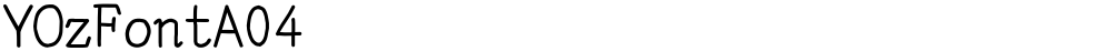 YOzFontA04