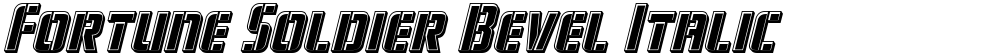 Fortune Soldier Bevel Italic