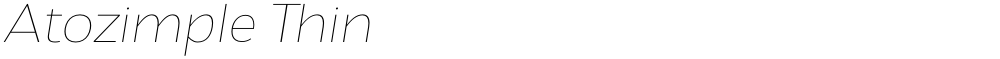 Atozimple Thin