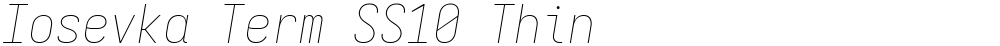 Iosevka Term SS10 Thin