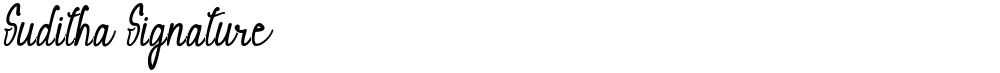 Suditha Signature
