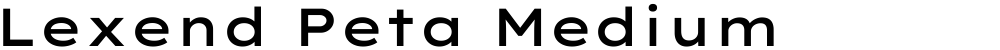 Lexend Peta Medium