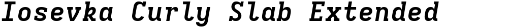 Iosevka Curly Slab Extended