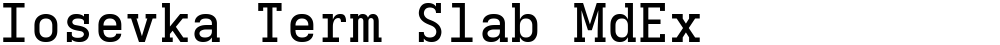Iosevka Term Slab MdEx