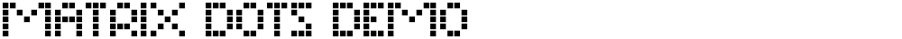 Matrix Dots Demo