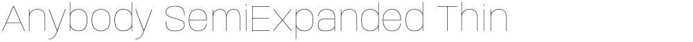 Anybody SemiExpanded Thin