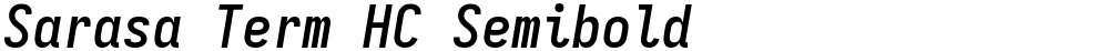 Sarasa Term HC Semibold