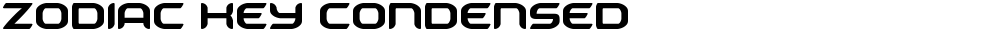 Zodiac Key Condensed