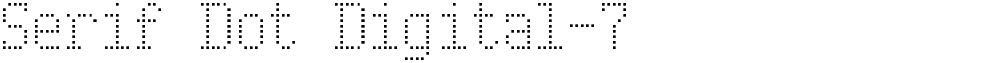 Serif Dot Digital-7