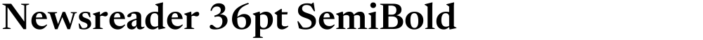 Newsreader 36pt SemiBold