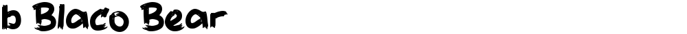 b Blaco Bear