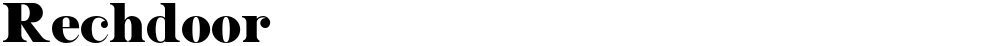 Rechdoor