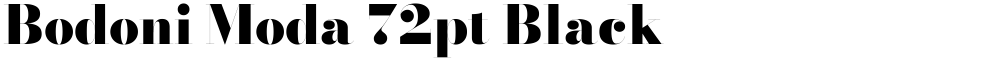 Bodoni Moda 72pt Black